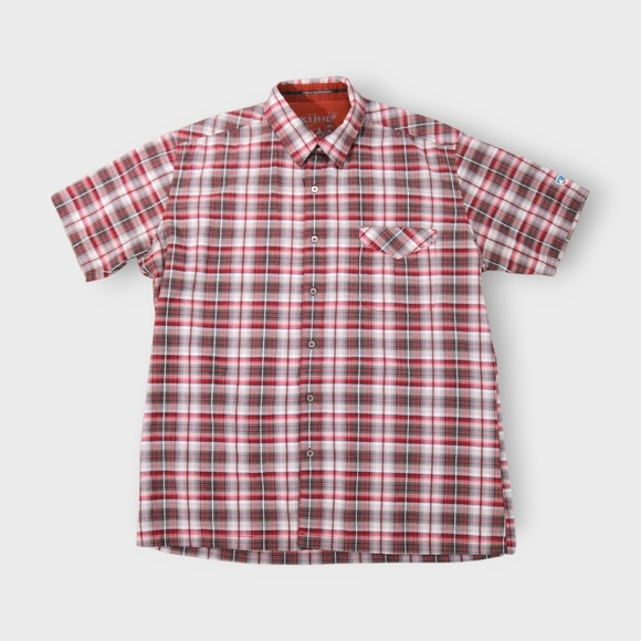 Kuhl Other - Kuhl Mens Shirt XL Short Sleeve Button Up Plaid Metal Buttons Breathable